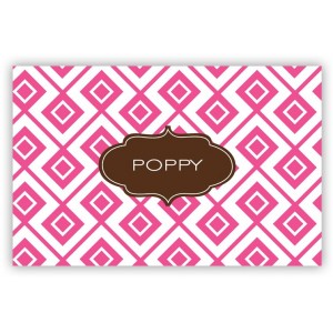 Dabney Lee Lucy Block Personalized Laminated Placemat TBMG1374